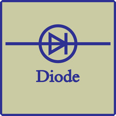Diode Symbol Vector Image Illustration