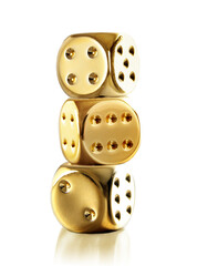 goldene Würfel