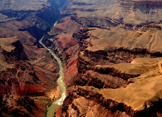 Aerial View Grand Canyon Arizona