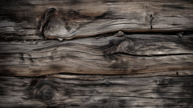 Texture de planche de bois brut, veine du bois et nœud apparent