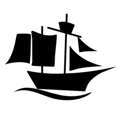 Boat icon illustration