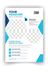 medical care poster and flyer template design
