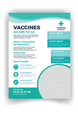 medical care poster and flyer template design