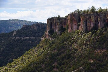 Naklejka premium Early morning light in Copper Canyon, Mexico 