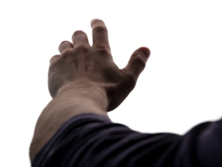 Human hands open palm up worship. Easter Pray. Christian concept.