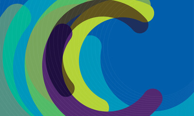 Smooth modern abstract background design with space for your copy - stock illustration