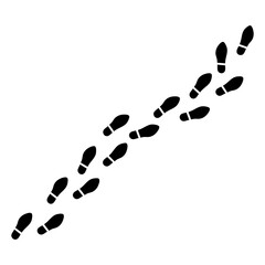 Footprints icon template editable. Footprints symbol vector sign isolated on white background..eps