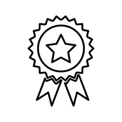 medal icon template. medal symbol vector sign isolated on white background 