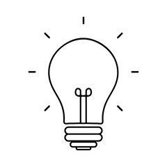  light bulb icon template editable. light bulb symbol vector sign isolated on white background..eps