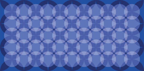 Blue vector seamless pattern, abstract blue geometric ornament, elegant background with grid, retro vintage style, repeat decorative design.