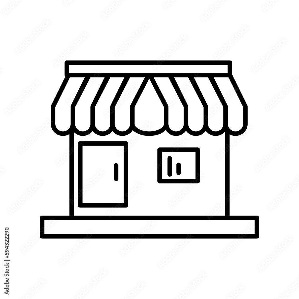 Poster store icon template editable. store symbol vector sign isolated on white background..eps