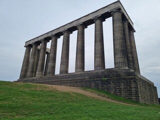 Fototapeta na wymiar Nelson Monument in Edinburgh Scotland