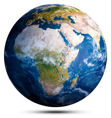 Earth globe world map