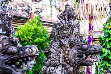 Pura Taman Saraswati known as the Ubud water palace, Indonesia, Bali, Ubud