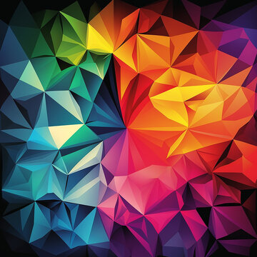 Abstract polygonal background vibrant