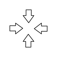 Pressure arrow icon illustration on white background..eps