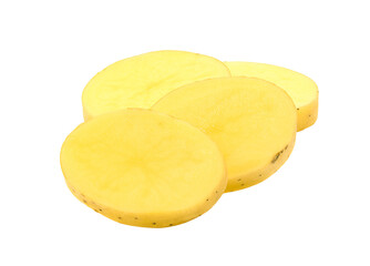 Potato slice isolated on transparent png