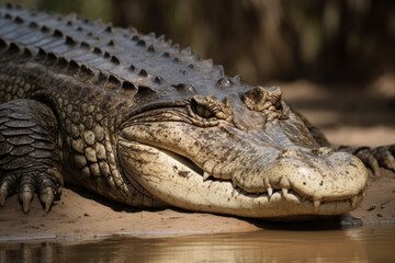 Fototapeta premium Aligator - Generative AI