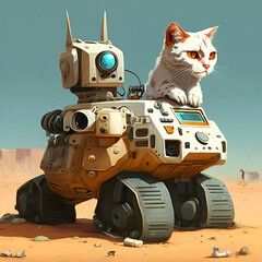 Robot armed cat No.345