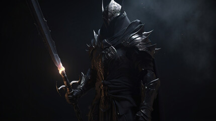 The Knight of The Eclipse with a darkness sword