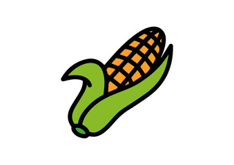 vector corn food illustration design
