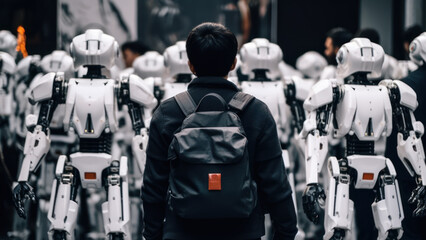 serial production of robots with artificial intelligence generative ai