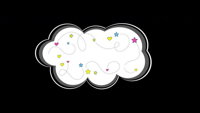 Bubble animation with all school elements.Stock footage for education and schooling.