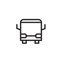 Bus Car Service Outline Icon