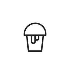 Service Shower Wash Outline Icon