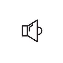 Sound Speaker Volume Outline Icon