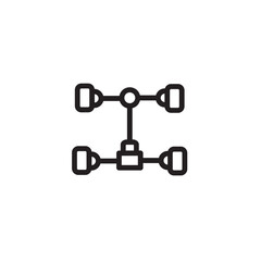 Car Repair Service Outline Icon