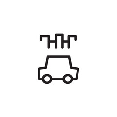 Car Service Signal Outline Icon