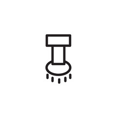 Service Shower Wash Outline Icon