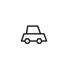 Car Drive Wheel Outline Icon