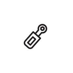 Car Garage Workshop Outline Icon