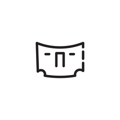 Repair Service Bonnet Outline Icon