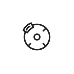 Brake Car Disc Outline Icon