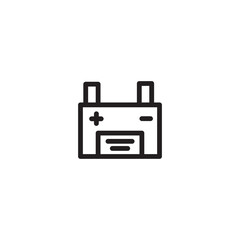 Battery Car Battery Outline Icon
