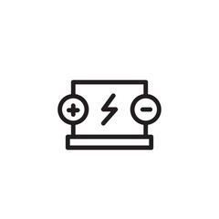 Battery Car Battery Outline Icon