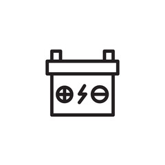 Battery Car Battery Outline Icon