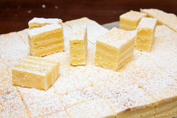 Closeup shot of a cake