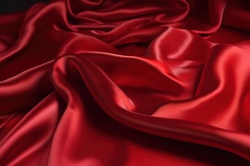  a close up of a red cloth with a black background and a black background with a red cloth and a black background with a red cloth.  generative ai