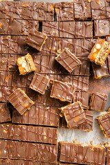 Closeup shot of a cake.