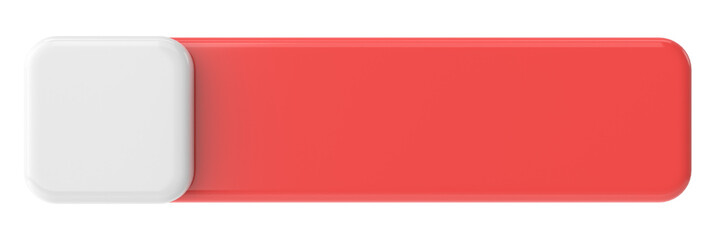 3D button. Empty button. 3D illustration.