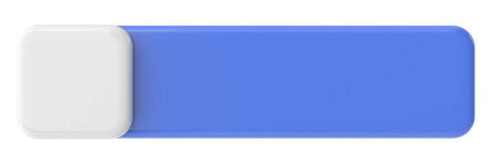 3D button. Empty button. 3D illustration.