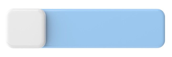 3D button. Empty button. 3D illustration.