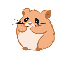 cartoon brown hamster 