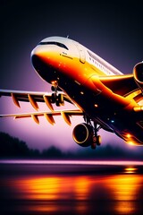 Fototapeta premium airplane in the sky