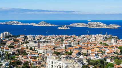 Obraz premium Marseille et les îles du Frioul