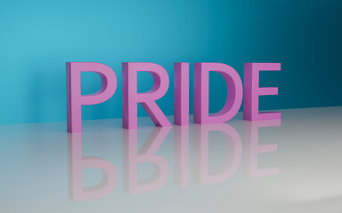 Fototapeta premium Pride typography 3d letters 